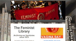 Desktop Screenshot of feministlibrary.co.uk