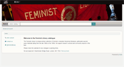 Desktop Screenshot of catalogue.feministlibrary.co.uk